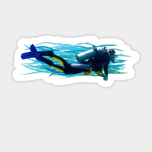 Diver Sticker